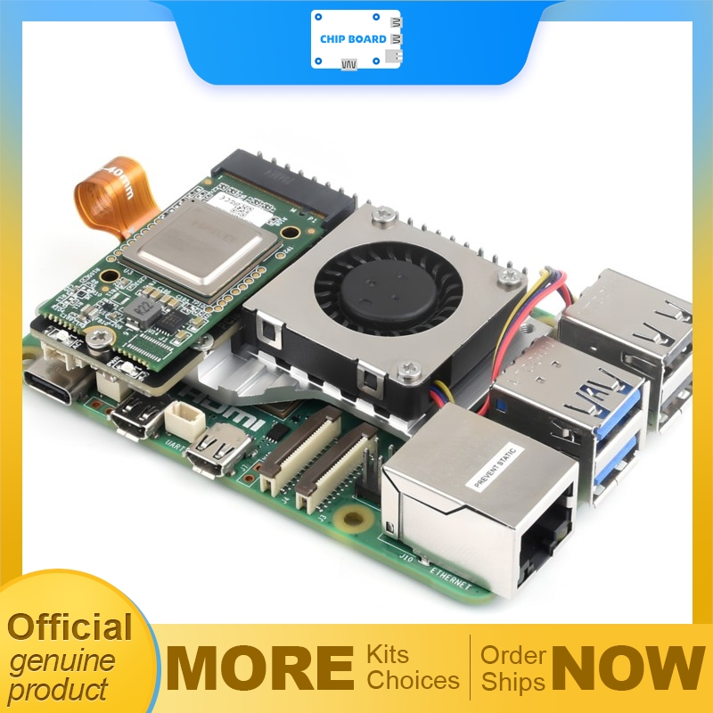 Raspberry Pi 5 8Gb Board - Raspberry Pi 5用のWaveshare PCIe to M.2アダプターボード（冷却ファン付き）、2230および2242
