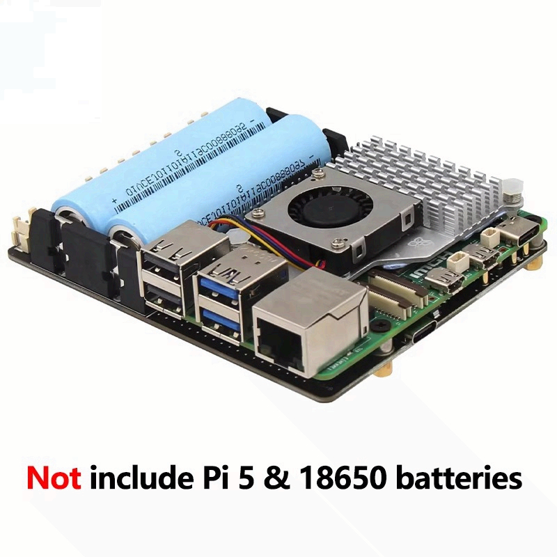 Raspberry Pi Uninterrupted Power Supply Ups 18650 - Raspberry Pi 5 18650 UPS ボード、5.1V/5A