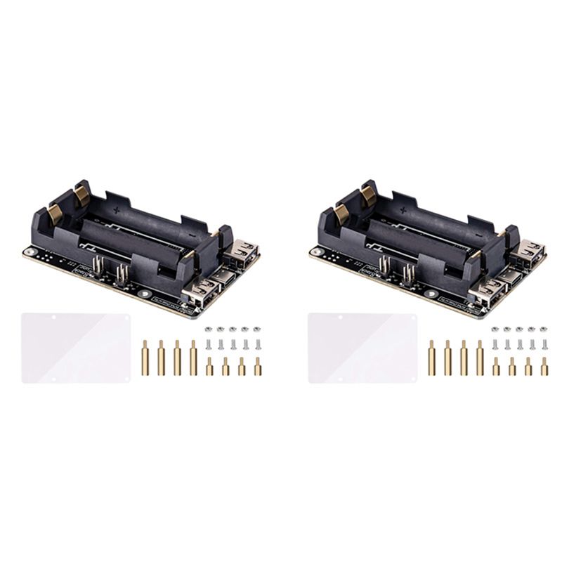繊細な質感-2X Raspberry Pi 4 UPS電源用 - Raspberry Pi Uninterrupted Power Supply Ups 18650 のレビューと価格