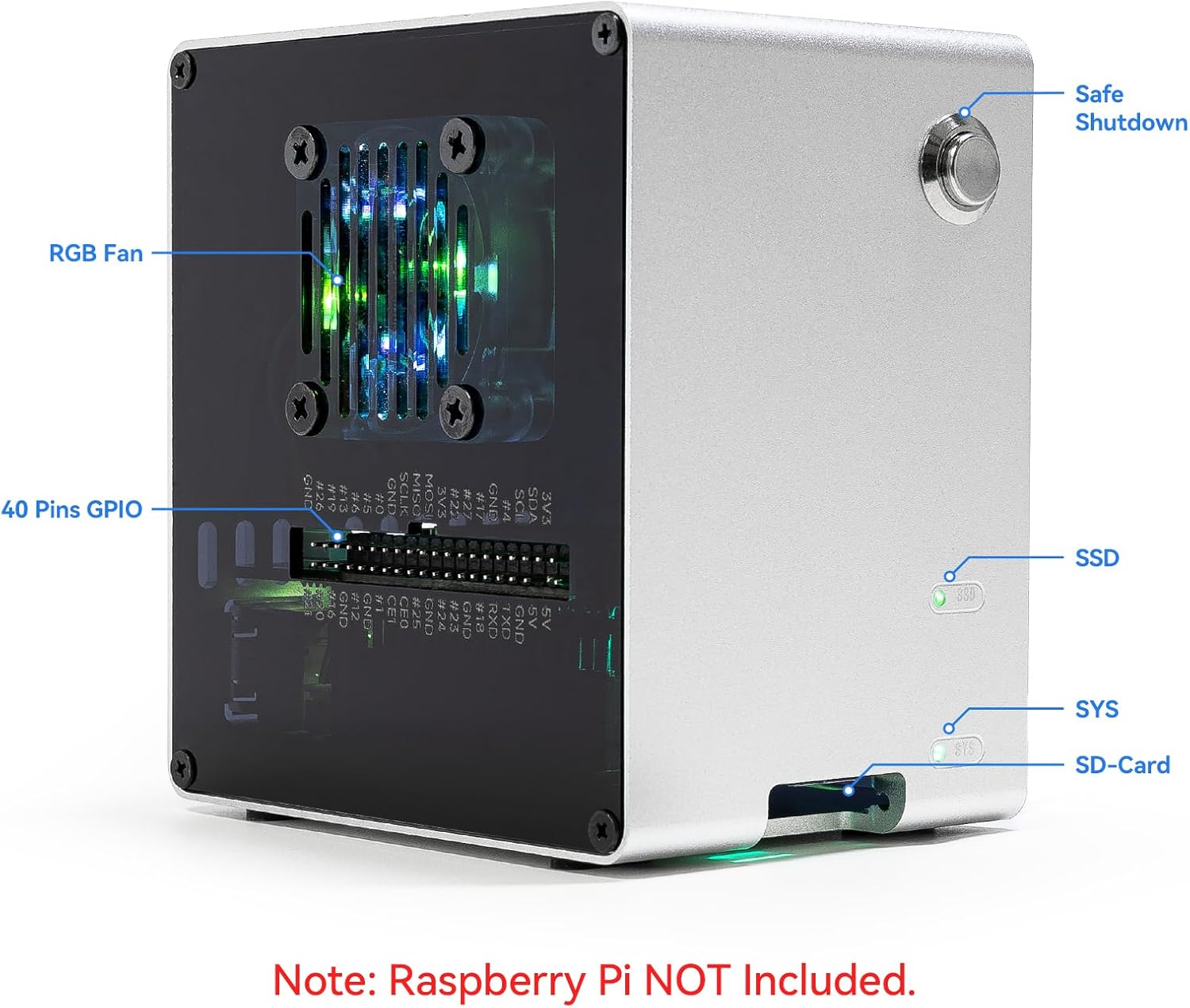 Pironman 5-Mini NVMe M.2 SSD P - Raspberry Pi Ai Kit Hailo-8L のレビューと価格