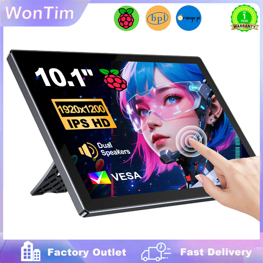 10.1 インチ Raspberry Pi 5 4/3/B/ - Raspberry Pi 10.1 Inch Capacitive Touch Screen Ips のレビューと価格